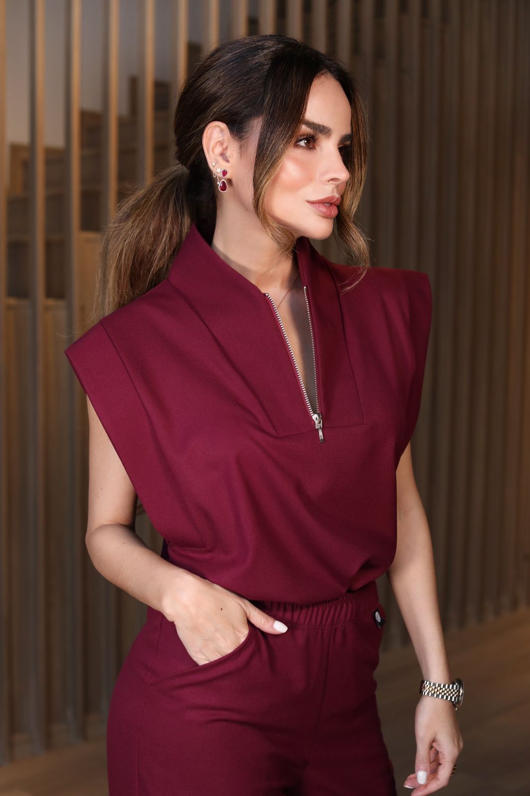 KATE BURGUNDY SET