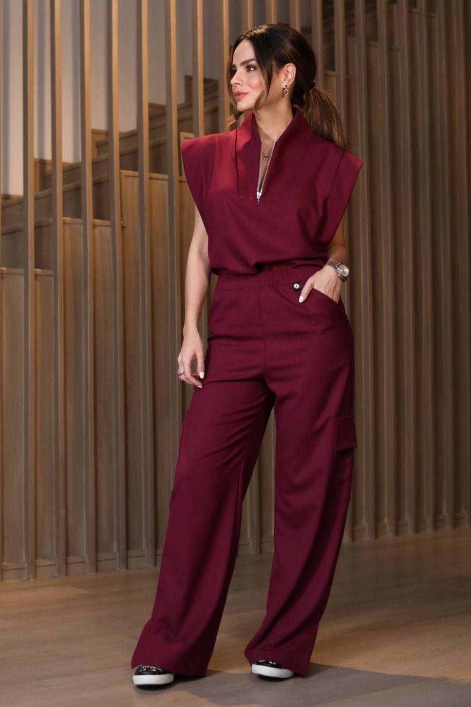 KATE BURGUNDY SET