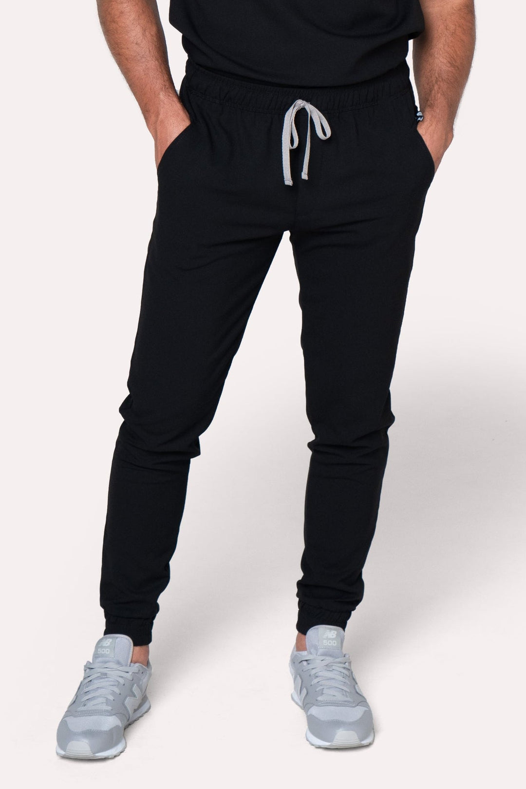 Man wearing Fresh Black Scrub Pants by Work &amp; Chill