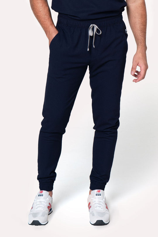 Man wearing Fresh Navy Scrub Pants by Work &amp; Chill